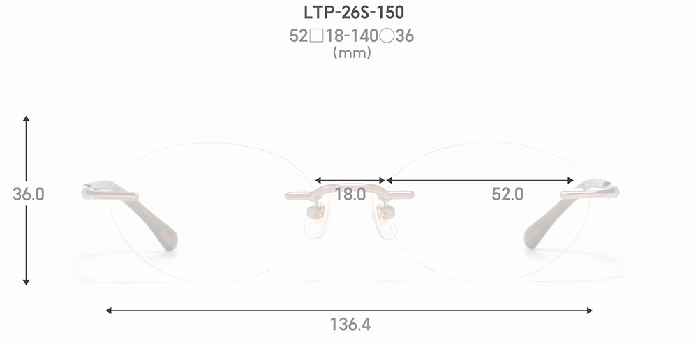 JINS STANDARD Rimless 150