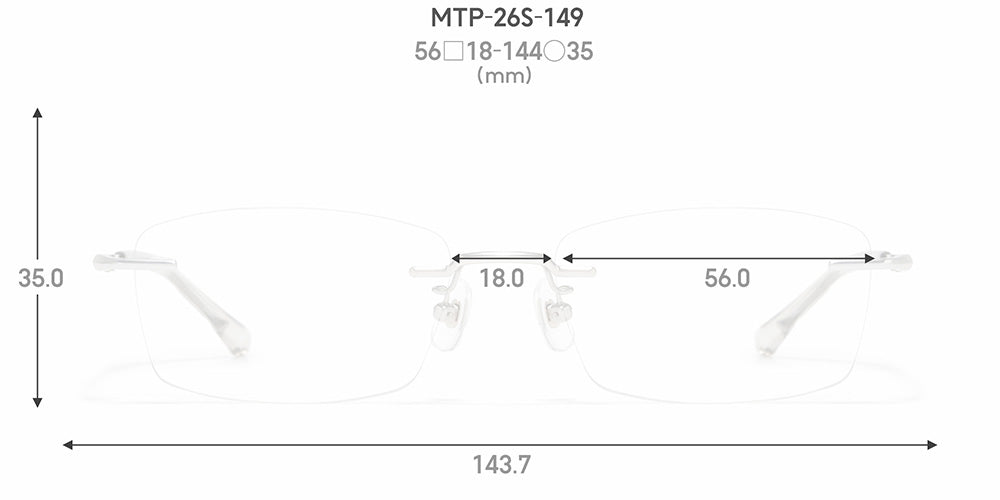 JINS STANDARD Rimless 149 93